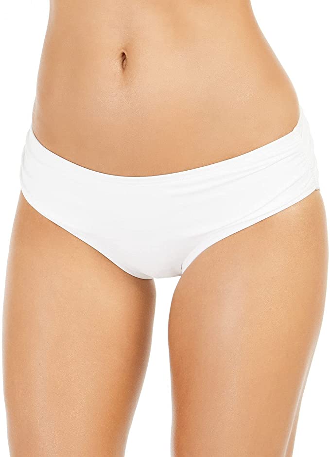 Michael Kors womens Shirred Bikini Bottoms  Color White Size M