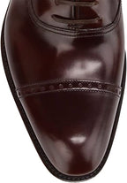 Paul Stuart Men's Hartford Perforated Tip Balmoral Oxfords Shoes  Cordovan Size 10