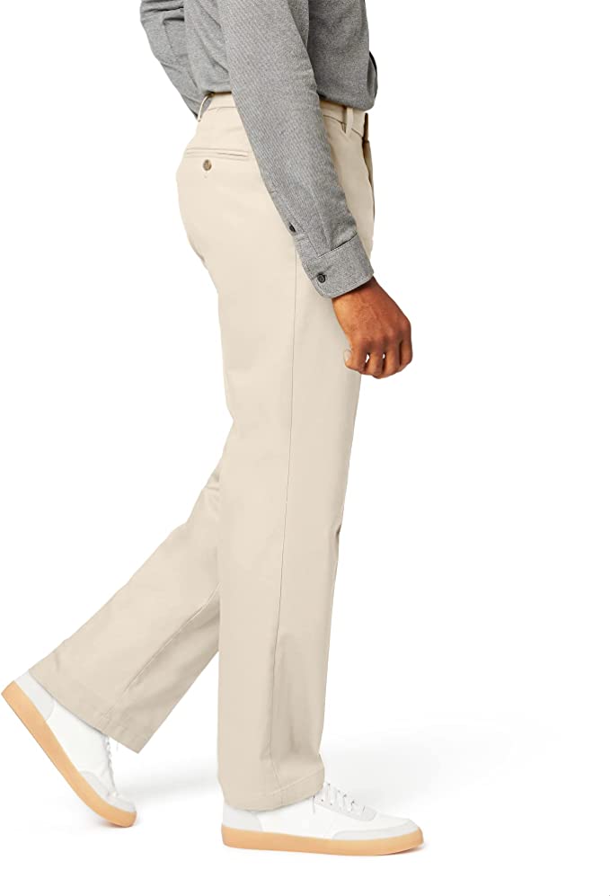 Dockers Men's Classic Fit Signature Khaki Lux Cotton Stretch Pants  Color Cloud W34xL34