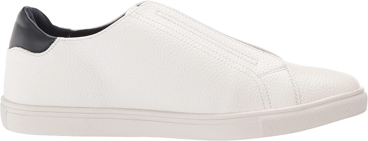Kenneth Cole Unlisted Mens Stand Elastic Slip-On Sneakers  Color White/Navy Size 11M