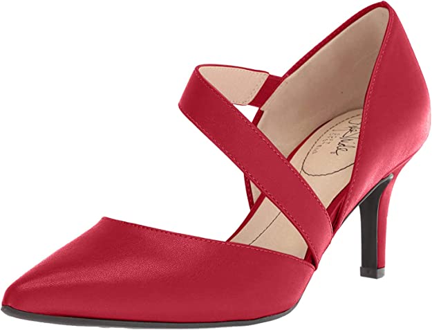 LifeStride Women's Suki Pump  Color Fire Red Size 8M