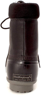 Weatherproof Vintage Men's Adam2 Leather Duck Boots  Color Black Size 11M