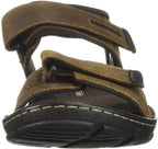 Rockport Men's Darwyn Quarter Strap Flat Sandals  Brown II Leather Size 9