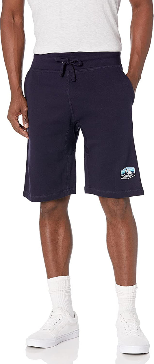 Quiksilver Men's Town Hall Fleece Shorts  Color Navy Blazer Size L