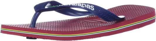 Havaianas Men's Top Logo Filete Flip Flop Sandal  Color: Red Size 10-11