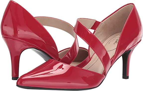 LifeStride Women's Suki Pump  Color Fire Red Size 8M