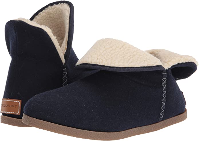 Rockport Women's Veda Slipper Boot Color Navy Size 6