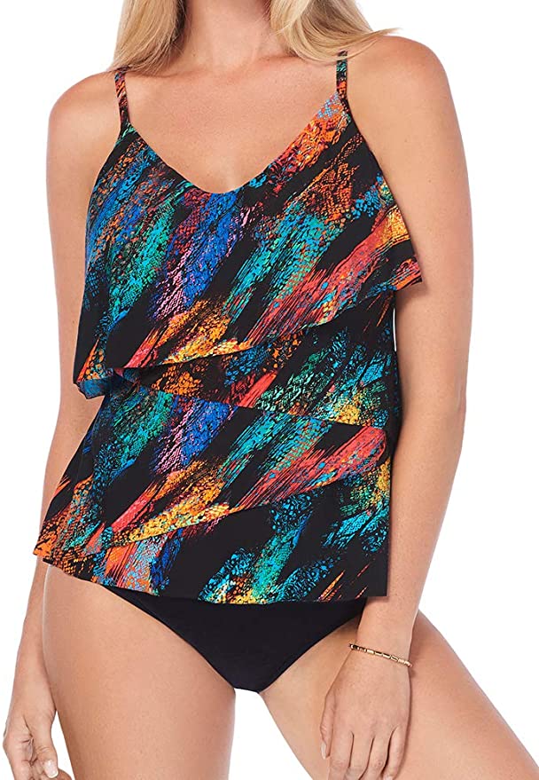 Magicsuit Women's Swimwear Slimming Chloe Tankini Top Soft Cup Bra Adjustable Strap Bathing Suit