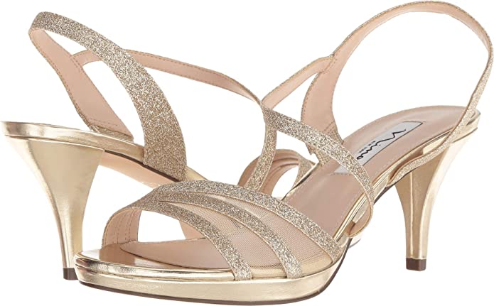 NINA Women's Nazima Open Toe Special Occasion Slingback Sandals  Size: 7M