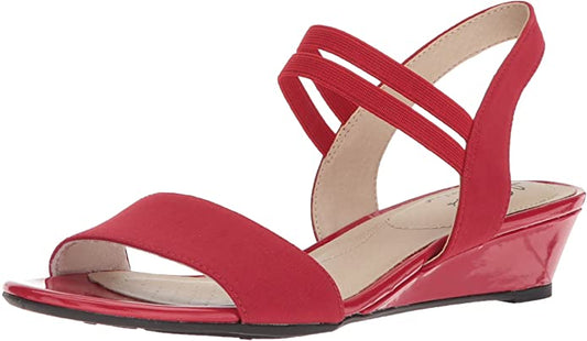 LifeStride Women's Yolo Wedge Sandal  Color Red Size 6M
