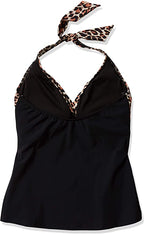 Profile by Gottex Women's Twist Front Halter V-Neck Tankini Top Swimsuit Size 8