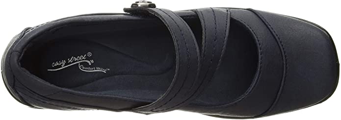 Easy Street Women's Mary Jane Flats  Color Navy Size 6WW