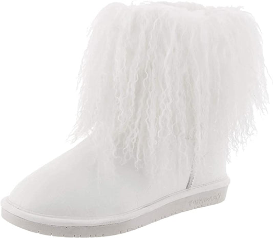 BEARPAW Women's Boo Boot  Color White Size 9M