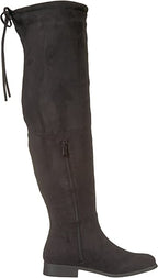 Brinley Co Women's Mount Spur Over The Knee Boot Color Black Size 8W Wide Calf