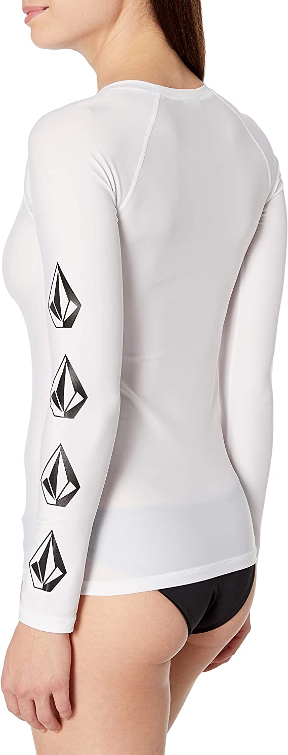 Volcom Women's Simply Core Long Sleeve  Color White Size S