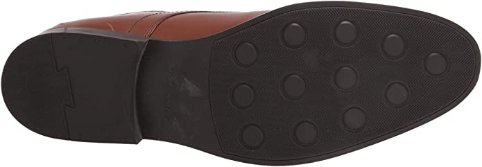 Clarks Men's Whiddon Plain Oxford  Color Dark Tan Leather Size 9W