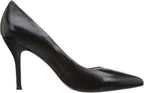NINE WEST Women's Flax New Hollywood Dress Pump  Black Leather Size 9.5M