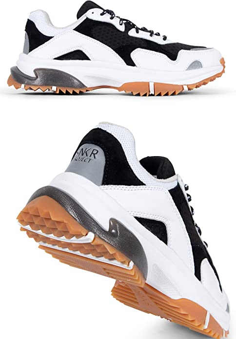 SNKR PROJECT Men's Prospect Park Sneaker  Color White/Black Size 8M