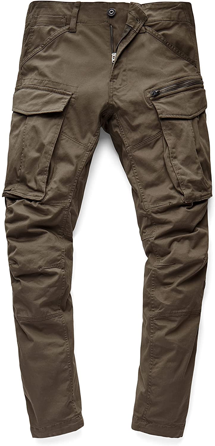 G-Star Raw Men's Rovic Zip 3D Straight Tapered Fit Cargo Pants  Color: Gs Grey 31W x 32L