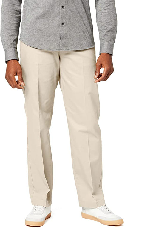 Dockers Men's Classic Fit Signature Khaki Lux Cotton Stretch Pants  Color Cloud W34xL34