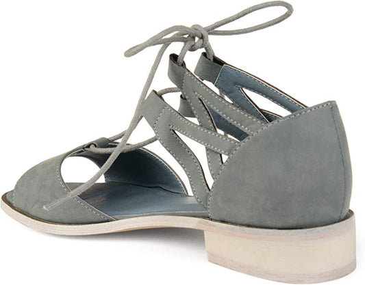 Brinley Co. Womens Idona Faux Nubuck Crisscross Lace-up Sandals  Color Indigo Size 9M