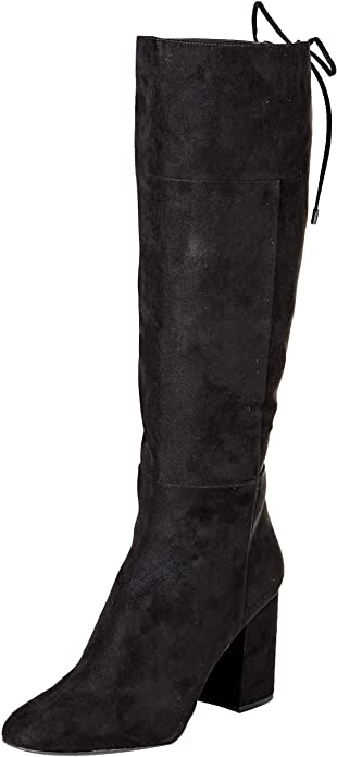Kenneth Cole New York Women's Corie Lace Knee High Boot  Color Black Suede Size 9.5M