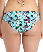 California Waves Floral Strappy Hipster Bikini Swim Bottoms  Blue Multi Size XS