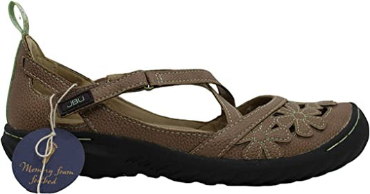 JSport Jambu JBU Rosie Fabric Closed Toe Walking Ankle Strap  Size 8M