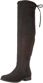 Brinley Co Women's Mount Spur Over The Knee Boot Color Black Size 8W Wide Calf