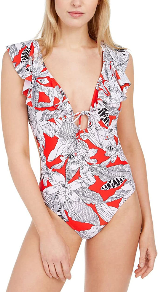 RACHEL Rachel Roy Women's Standard One Piece  Color Red Size M