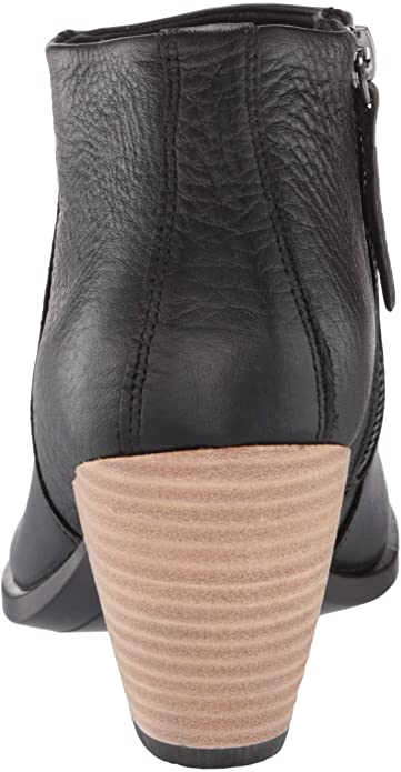 ECCO Women's Shape 55 Western Ankle Boot Hydromax Fashion  Color Black Oil Nubuck Size 7-7.5