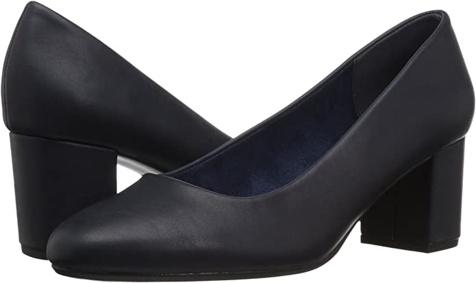 Easy Street Women's Proper Dress Pumps  Color Navy Size 7M