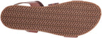 Bella Vita Women's Nev-Italy Flat Sandal  Color Tan Leather/Snake Size 6W