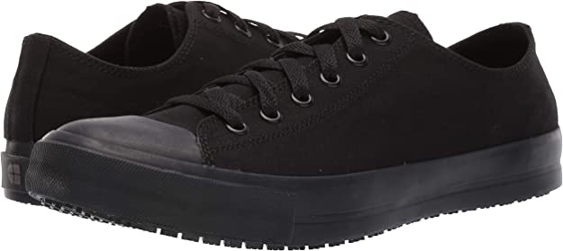 Shoes For Crews Mens Delray Sneakers  Color Black Canvas Size 11M