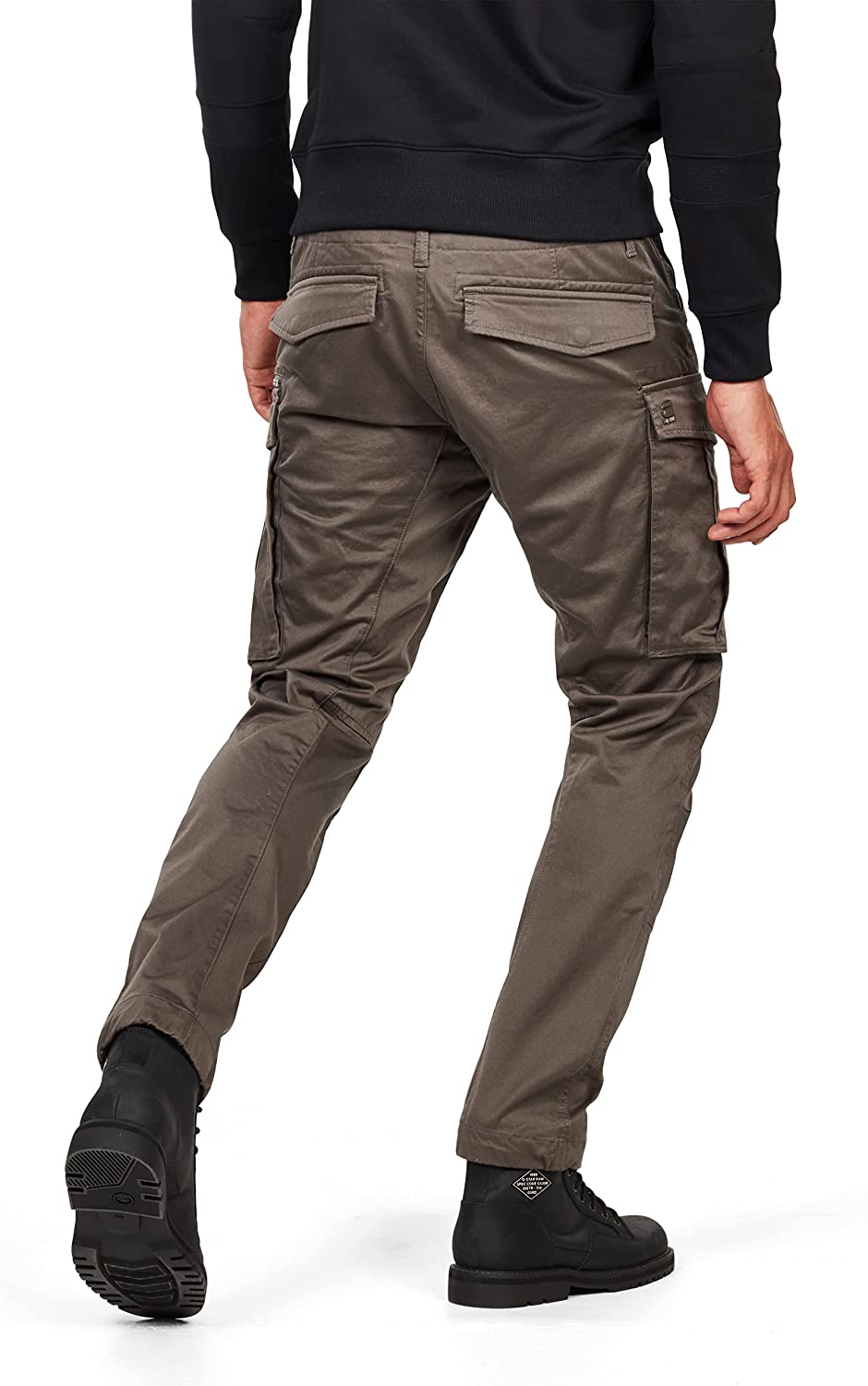 G-Star Raw Men's Rovic Zip 3D Straight Tapered Fit Cargo Pants  Color: Gs Grey 31W x 32L