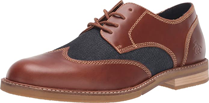 Original Penguin Men's Sheldon Dress Shoes  Tan Size 12