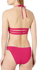 BCBGeneration Standard Monokini One Piece Swimsuit  Color Hot Fuchsia Size 2XS