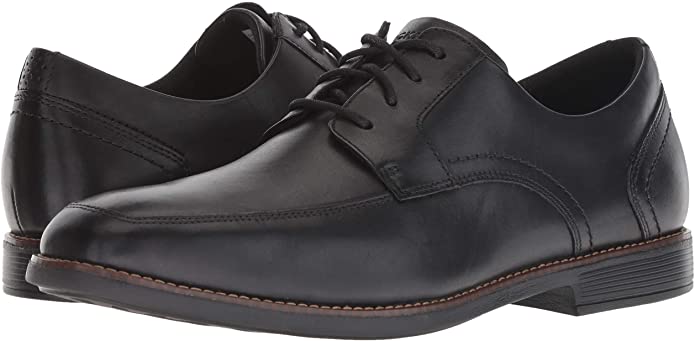 Rockport Men's Slayter Apron Toe Oxford Shoes  Black Size 8.5