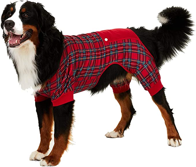Family Pajamas Brinkley Plaid Soft Fleece Pet Pajamas  Color Brinkley Plaid Size XXL