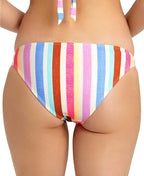 California Waves Striped Ring Hipster Bikini Swim Bottoms  Multicolor Size M