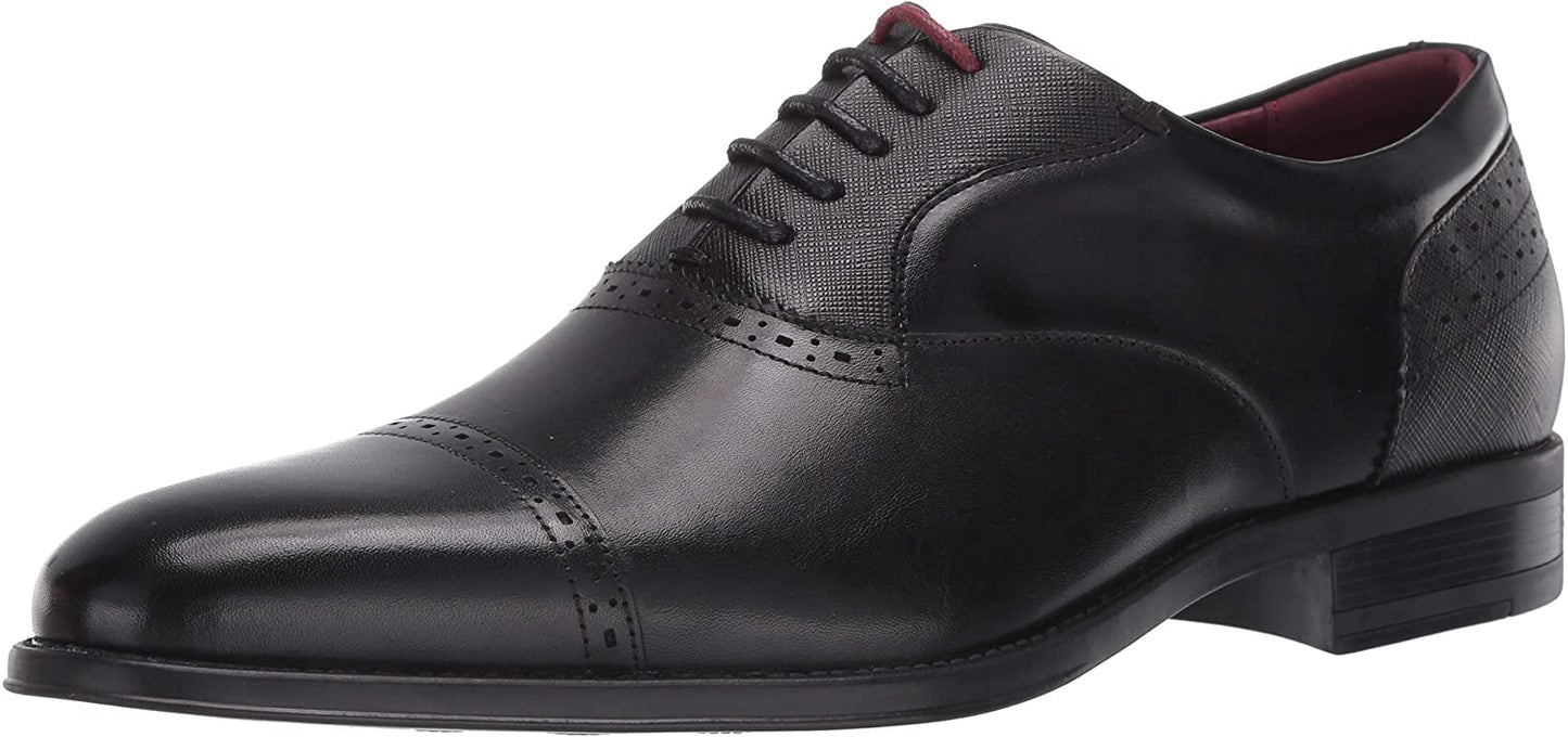 STACY ADAMS Men's Heath Cap Toe Oxford  Color Black Size 8.5M