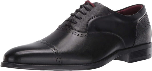 STACY ADAMS Men's Heath Cap Toe Oxford  Color Black Size 8.5M