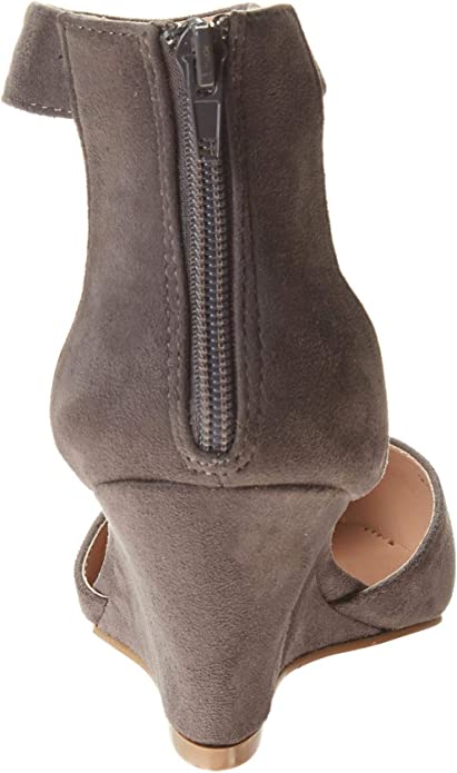Journee Collection Women's Kova Wedge Pumps  Gray Size 7.5