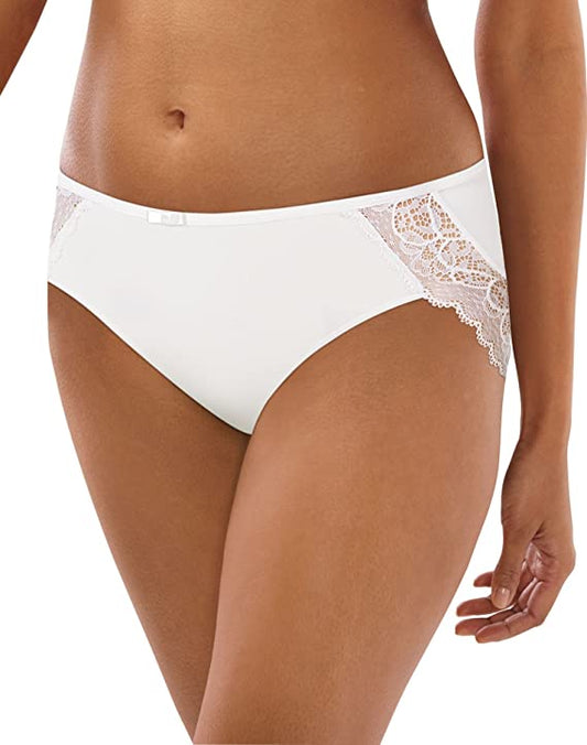 Bali Women's Cotton Desire W/Lace Hipster Panties