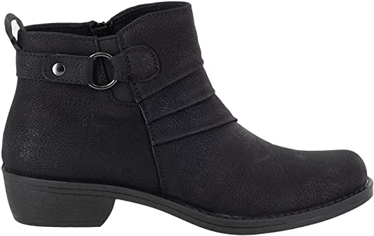 Easy Street Women's Shoes Shanna Leather Closed Toe Ankle Style SHANA Color Brown Size 7.5N
