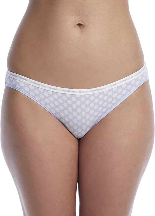 Calvin Klein Women's Ck One Cotton Bikini Underwear  Color Dot Print Amethyst Size M