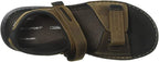 Rockport Men's Darwyn Quarter Strap Flat Sandals  Brown II Leather Size 9