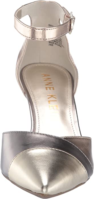 Anne Klein Women's Fritsie Pump  Color Metallic Gold Size 6.5M