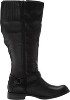 Easy Street Women's Quinn Plus Plus Harness Boot  Color Black Size 6.5M (Wide Calf)