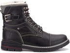 Reserved Footwear New York Men's Cavalier Fashion Casual Snow Boots  Black/White Size 9